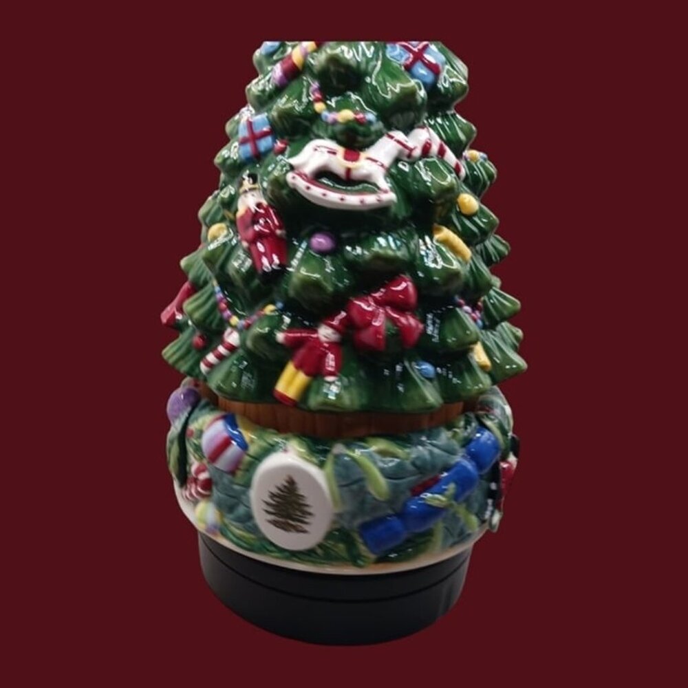 Spode musical table top world christmas tree multicolor "10" tall - Picture 8 of 11